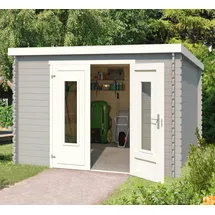 Lasita Maja Gartenhaus Sacramento 3,12 x 3,19 m Grau
