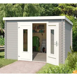 Lasita Maja Gartenhaus Sacramento 3,12 x 3,19 m Grau