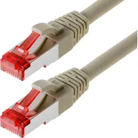 Herweck Helos Patch-Kabel SFTP, Cat 6 grau 0,25m