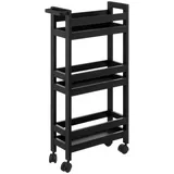 5 five simply smart 5five - servierwagen mit Rollen 3 Ebenen colorama schwarz khôl