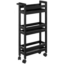 5 five simply smart 5five - servierwagen mit Rollen 3 Ebenen colorama schwarz khôl