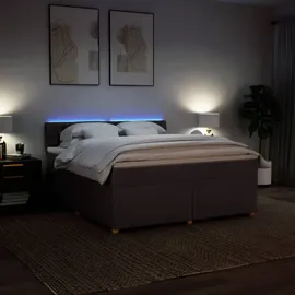 vidaXL Boxspringbett 180 x 200 cm Braun