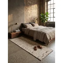 KADIMA DESIGN Läufer Wollmischung Natur 80 x 300 cm - ELIN Kadima Design
