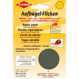 Kleiber + Co. Aufbügel-Flicken Zephir, Schilf, ca. 40 cm x 12 cm, 320-20