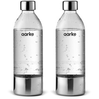 Aarke PET-Flasche 2 x 0,8 Liter silber