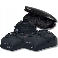 Kjust Taschen Set 3 Stück kompatibel mit Dachbox Menabo Marathon 400