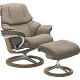 Stressless Stressless® Relaxsessel »Reno«, mit Signature Base, Größe S, M & L, Gestell Eiche, beige