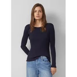s.Oliver Geripptes Langarmshirt im Slim Fit - 40