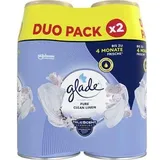 Glade Automatic Spray Lufterfrischer Pure Clean Linen Nachfüller, Doppelpack - 538.0 ml,