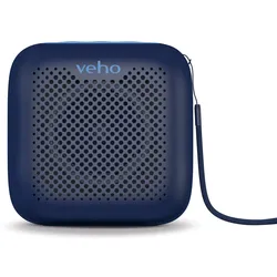 Veho MZ-4 PORTABLE BLUETOOTH SPEAKER-BL, 1-Weg, Kabellos, Blau