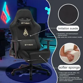 luxuskollektion Symino Gaming-Stuhl Schwarz PC