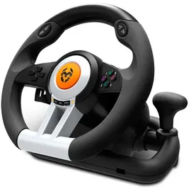 Krom NXKROMKWHL Lenkrad- und Pedale-Set Schwarz PC / PS3 / PS4 / Xbox One