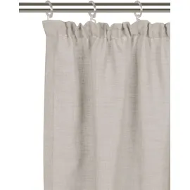 MY HOME Gardine MY HOME "Fiete" Gr. 1, beige, B:140cm H:145cm, Polyester, Gardinen, Gardine, Leinen Optik, Sichtschutz, halbtransparent, einfarbig, Leinenoptik