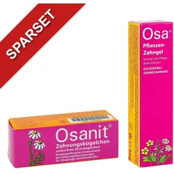 Osanit Globuli zuckerfrei + Osa Pflanzen Zahngel