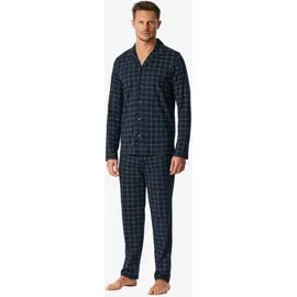 SCHIESSER Pyjama Fine Interlock Blau M (50)