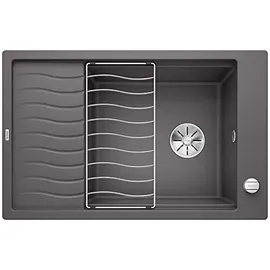 Blanco Elon XL 6 S-F felsgrau + Excenterbetätigung + InFino