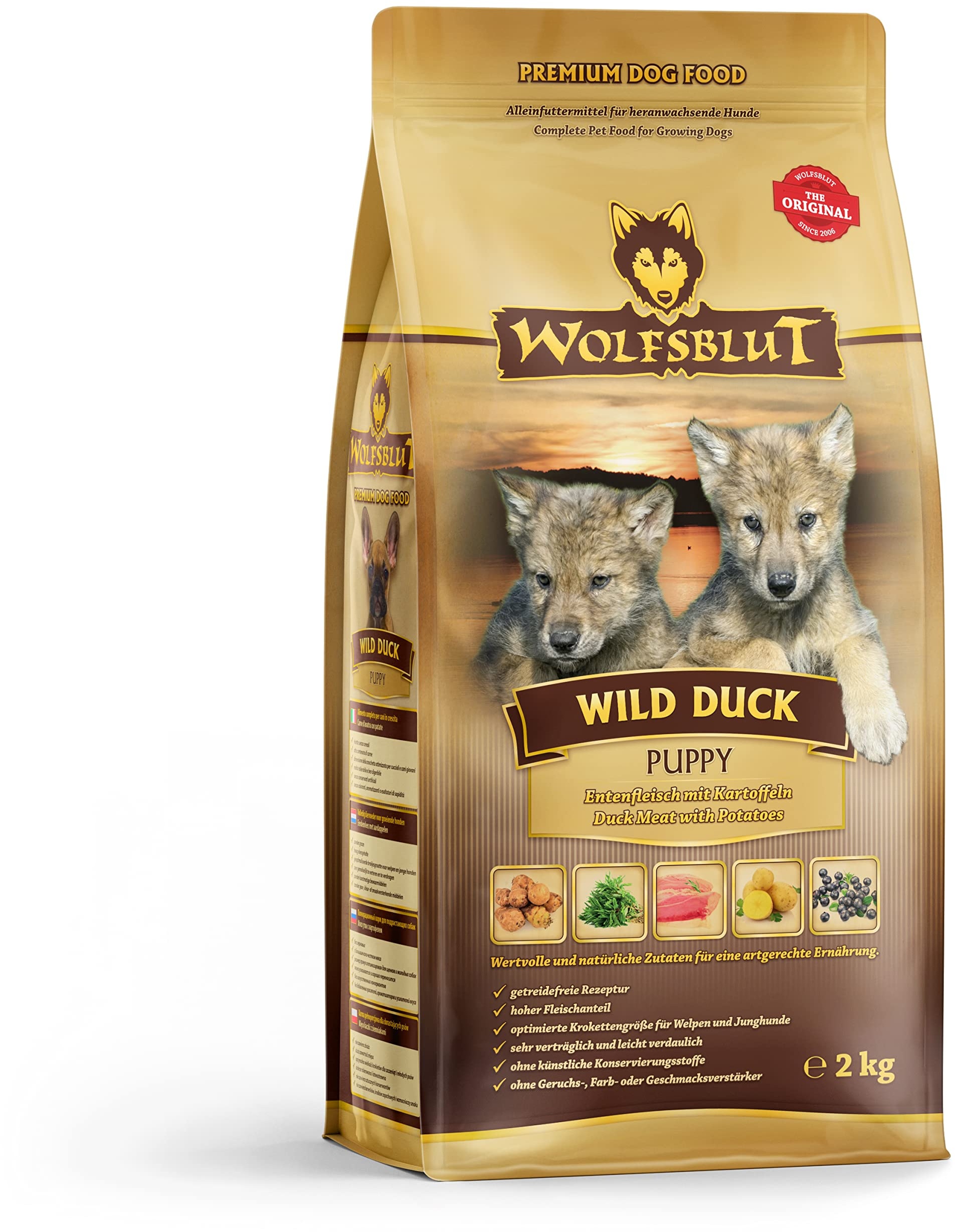 Wolfsblut Wild Duck Puppy, 1er Pack (1 x 2 kg)