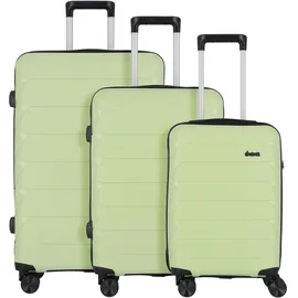d & n Travel Line 4100 Koffer-Set 3-tlg. grün/mint
