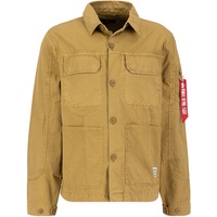 Alpha Industries Color Block Overshirt (Sale) khaki, Größe L