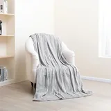 Paco Home Kuscheldecke Flauschig Wohnzimmerdecke Überwurfdecke Weiche Decke Wohndecke Sofa, Grau, 200x240cm
