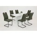 Hela Freischwinger »CHRISTINA«, (Set), 2 St., Webstoff, 1, 2 oder 4 Stück, Schwingstuhl, grün