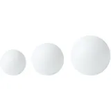 Beliani Kugelleuchte Kunststoff 28,0 cm 3er Set Weiß