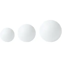 Beliani Kugelleuchte Kunststoff 28,0 cm 3er Set Weiß