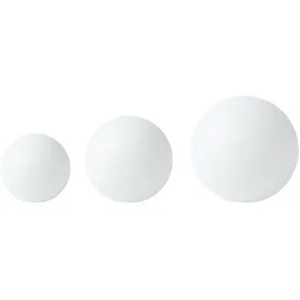 Beliani Kugelleuchte Kunststoff 28,0 cm 3er Set Weiß