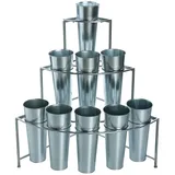 Atmosphera - Display-ständer + 9 Topflappen - Silber