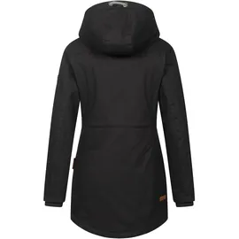 Navahoo Winterjacke "Ireliaa", Damen, Gr. S (36), schwarz, Obermaterial: 100% Baumwolle; Innenseite: 100% Polyester; Futter: 100% Polyester, Jacken Winterjacke, mit warmen Teddyfell