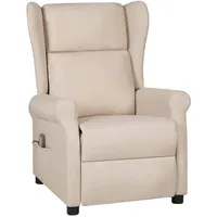 vidaXL Massagesessel Creme Polyester 348525 x 0 x 0 cm Beige