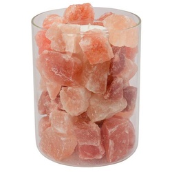 Salzkristall Dekorationsartikel FEUER im Glas, Ø ca. 14 cm, Höhe ca. 19 cm