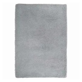 vidaXL Teppich Shaggy Hochflor NAVARRA Silbergrau 240x340 cm Polyester