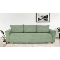 Home affaire 3-Sitzer MAGHERA 230 cm - OTTO. Verlässliche Qualität., Schlafsofa, Bettkasten, pflegeleicht grün