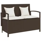vidaXL Gartenbank 114 x 57 x 87 cm Braun