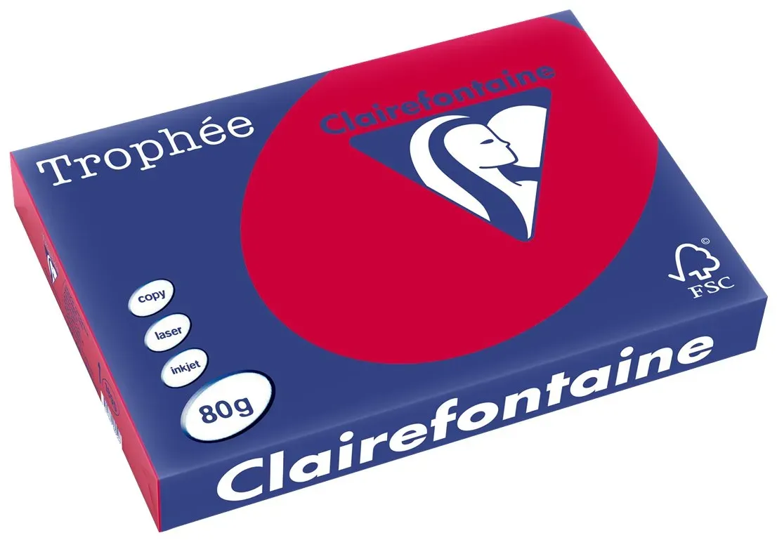 Exacompta Clairefontaine TROPHEE - Intensive Red - A3 (297 x 420 mm)