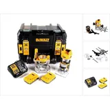 DeWalt DCW 604 D2 Akku Kombifräse 18V 55mm in + 2x Akkus 2,0 Ah + 1x Schnellladegerät in TSTAK