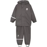 CelaVi Shirt & Hose CELAVI "Regenoverall CEMagic", Jungen, Gr. 90, grau, Obermaterial: 100% Polyester PES., Overalls