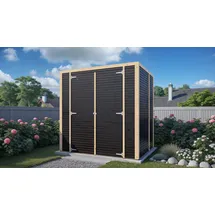 BERTILO Box 2 2,08 x 1,57 m Schwarz