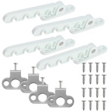 4er Set Fensterriegel, Fensterstopper Metall, Fenster Regler, Fenster Kipp Regler, Fensterfeststeller für Kippfenster, mit Schrauben, Fensterriegel zum Einstellen der Fensteröffnung