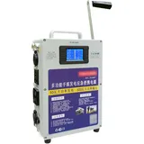 XDLYWUZIQ 500W Kurbel Generator, 200Wh Handkurbel Generator, Tragbarer Powerstation mit Steckdose,220V AC/DC/USB C/QC3.0, Für Wandern, Camping, Ourdoor, Notfal