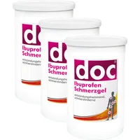 3er Set DOC Ibuprofen Schmerzgel 5% Spenderkartusche 1 kg