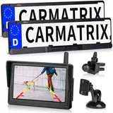 CARMATRIX DUO HD Rückfahrkamera mit 5" Monitor Rückfahrsystem für vorne und hinten