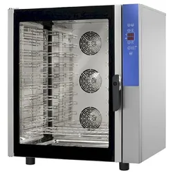 Umluft -Konvektionsofen - AMITEK AWD100 - 10 Backbleche 60x40 oder GN 1/1 - Digital - Manueller Dampf