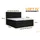 dein schlaf 24 BOXBETT LOFT IV 160/200 Cord Schwarz mit Taschen-Federkernmatratzen 7 Zonen H4 - Schwarz