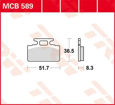 TRW Lucas MCB589 Bremsbelag