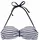 VENICE BEACH Bandeau-Bikini-Top Damen Blau/Weiß 42 Cup D
