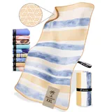 NirvanaShape Strandtuch XXL - Strandhandtuch mit über 32 Strand-Muster - schnelltrocknende Mikrofaser Badetuch, Microfaser Handtuch, Badehandtuch - 200 x 90 cm