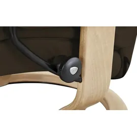 Stressless Relaxsessel Reno Leder 79 x 108 x 75 cm Braun mit Hocker