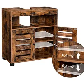 VASAGLE Waschtischunterschrank ohne Waschbecken braun 60,0 x 30,0 x 63,0 cm